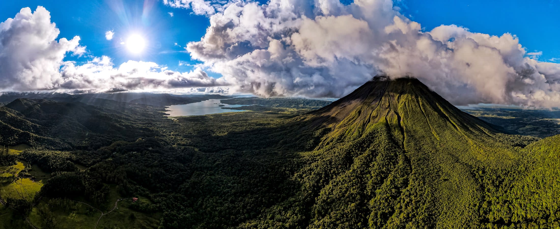 Panoramic view of Arenal, Costa Rica