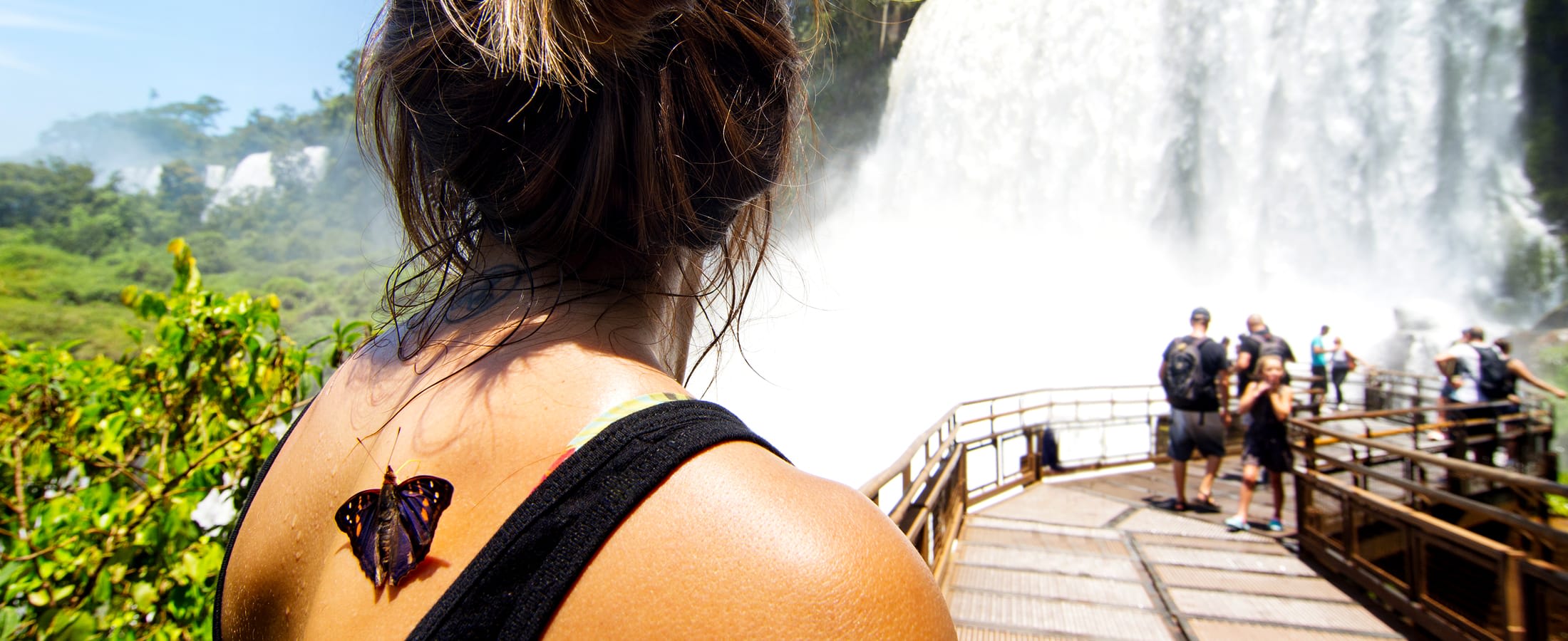 Admiring Iguazú Falls