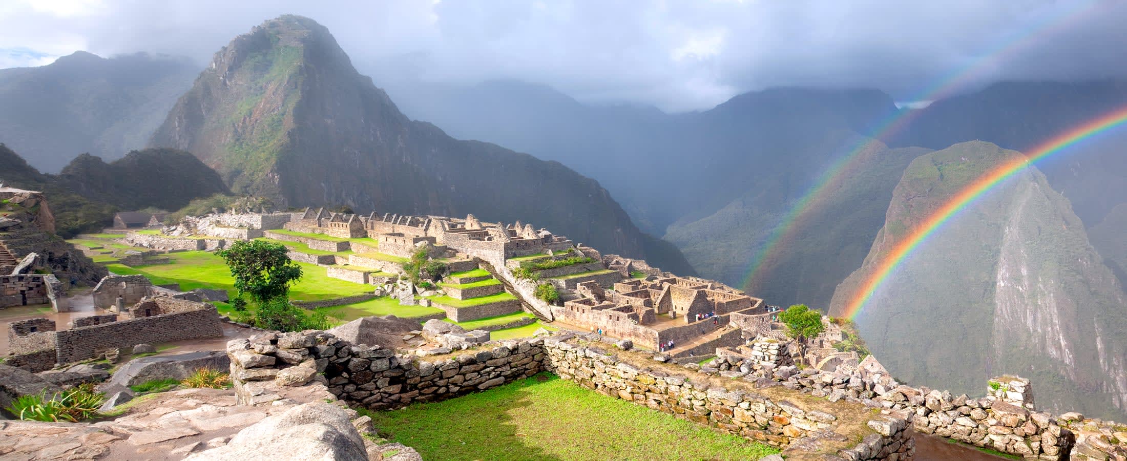 Panoramic view of Machu Picchu