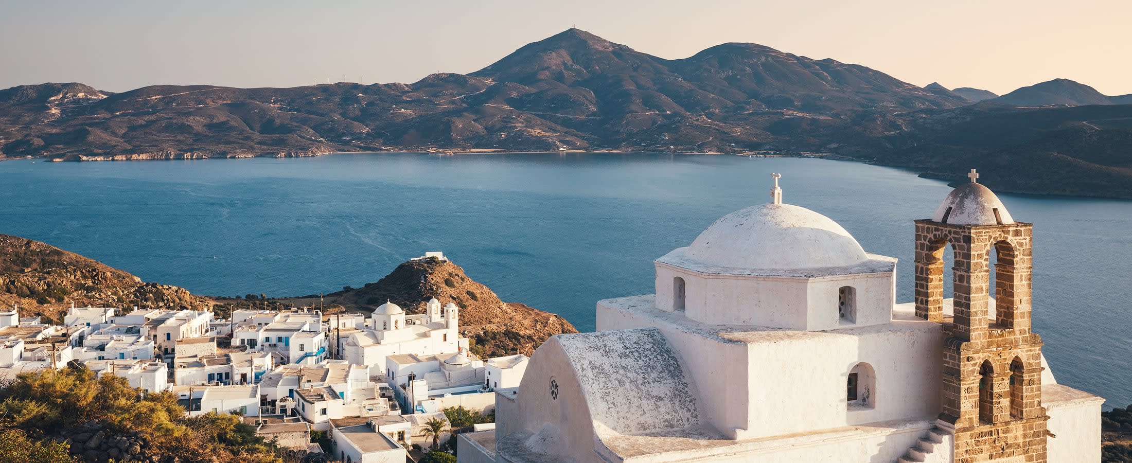 Plaka Village panorama, Milos Island
