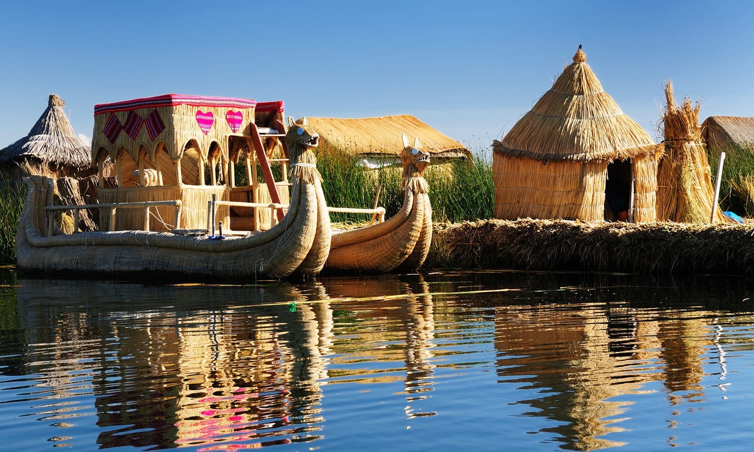 Uros floating islands, Lake Titicaca