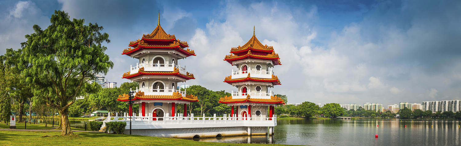 The Pagoda Twins, Jurong Gardens, Singapore