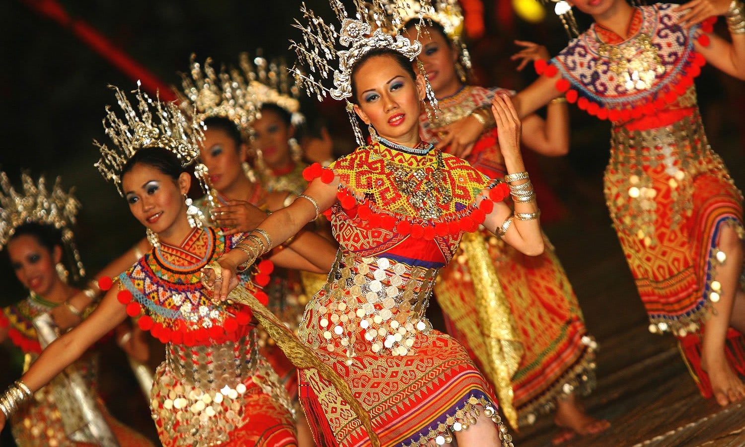 Iban dancers