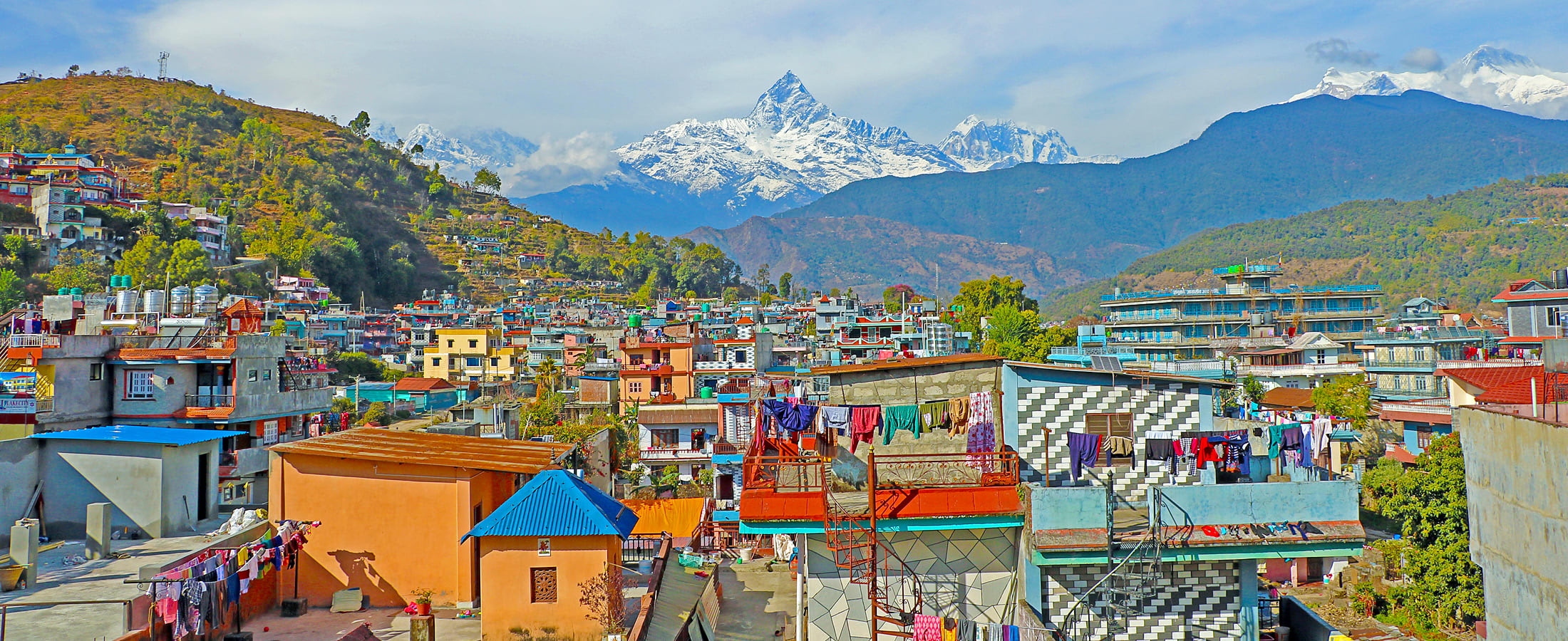 Panoramic view of Pokhara 