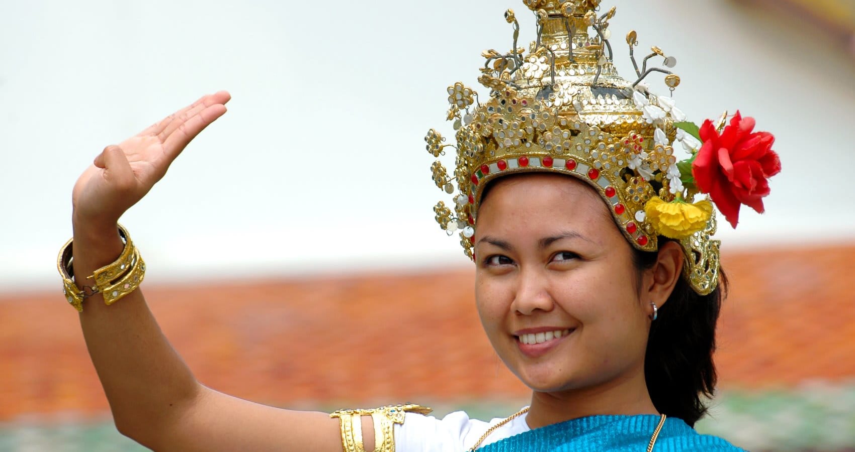 Thai woman in traditional costume