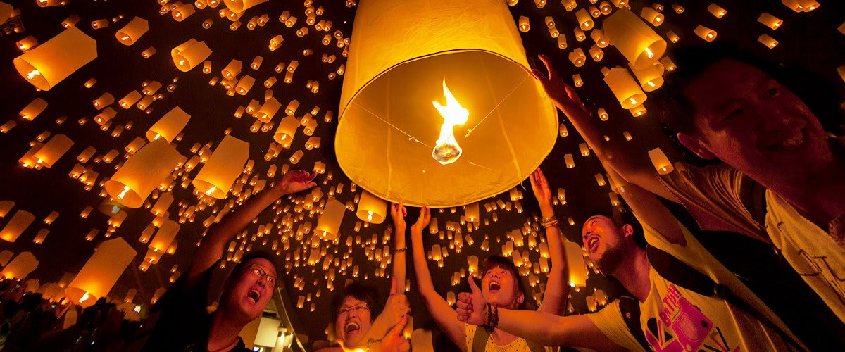 Floating lanterns