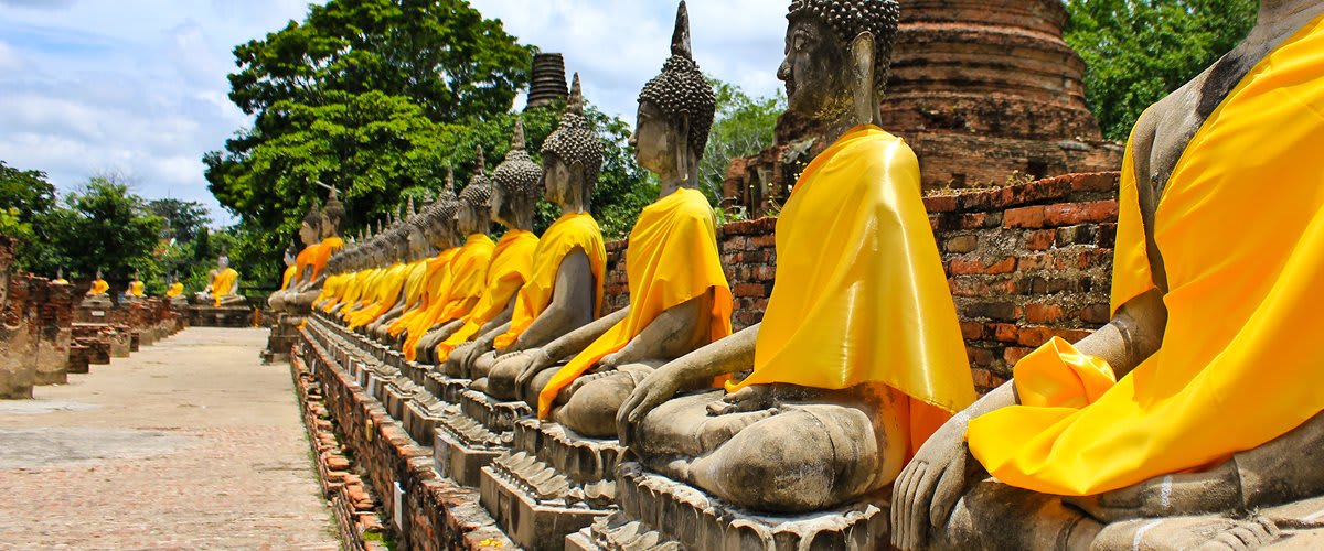 Stone buddhas, Ayutthaya