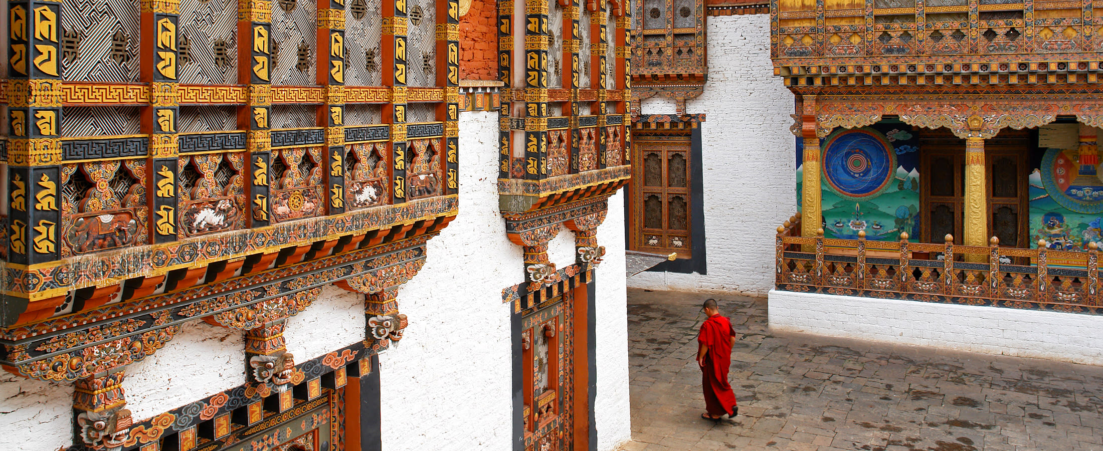 Novice monk, Punakha Dzong