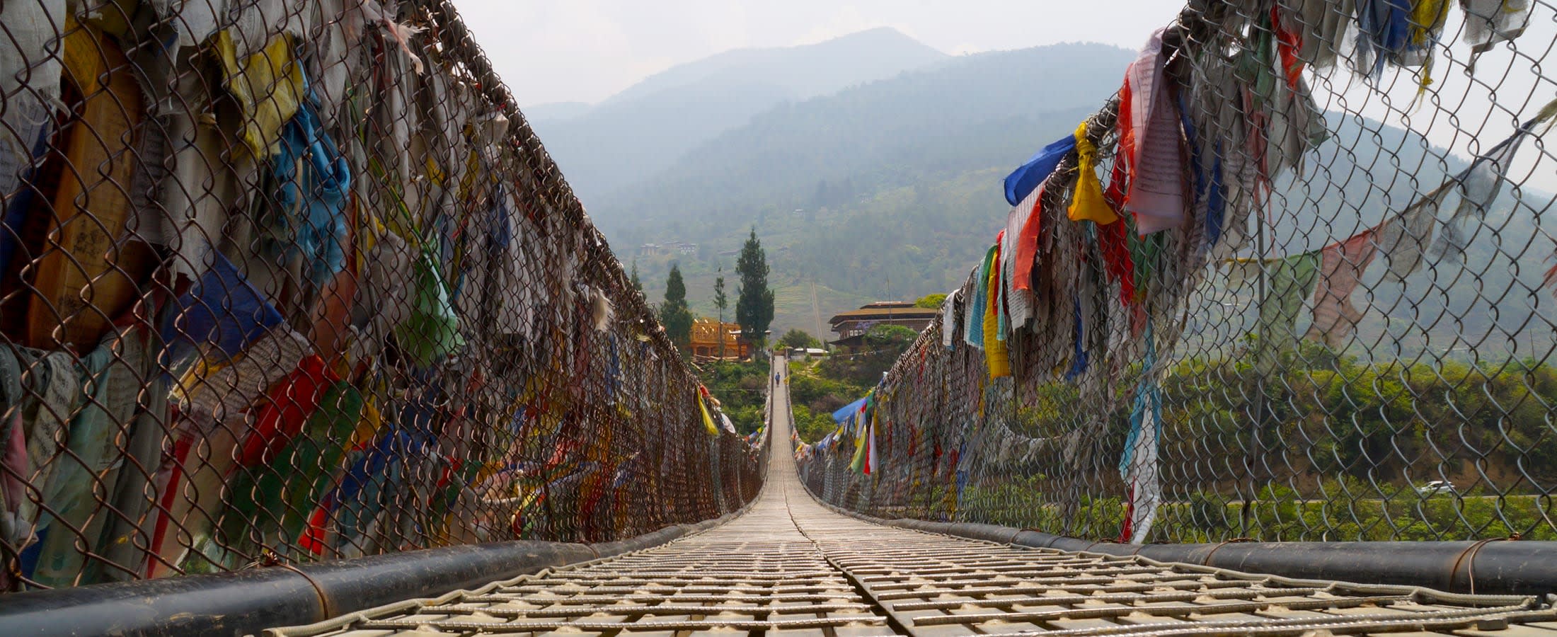 Suspension bridge in Punakha