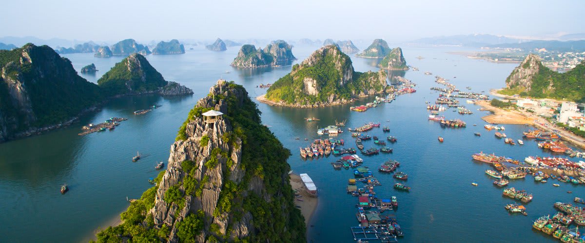 Halong Bay panorama