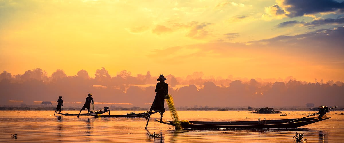 Inle Lake sunset
