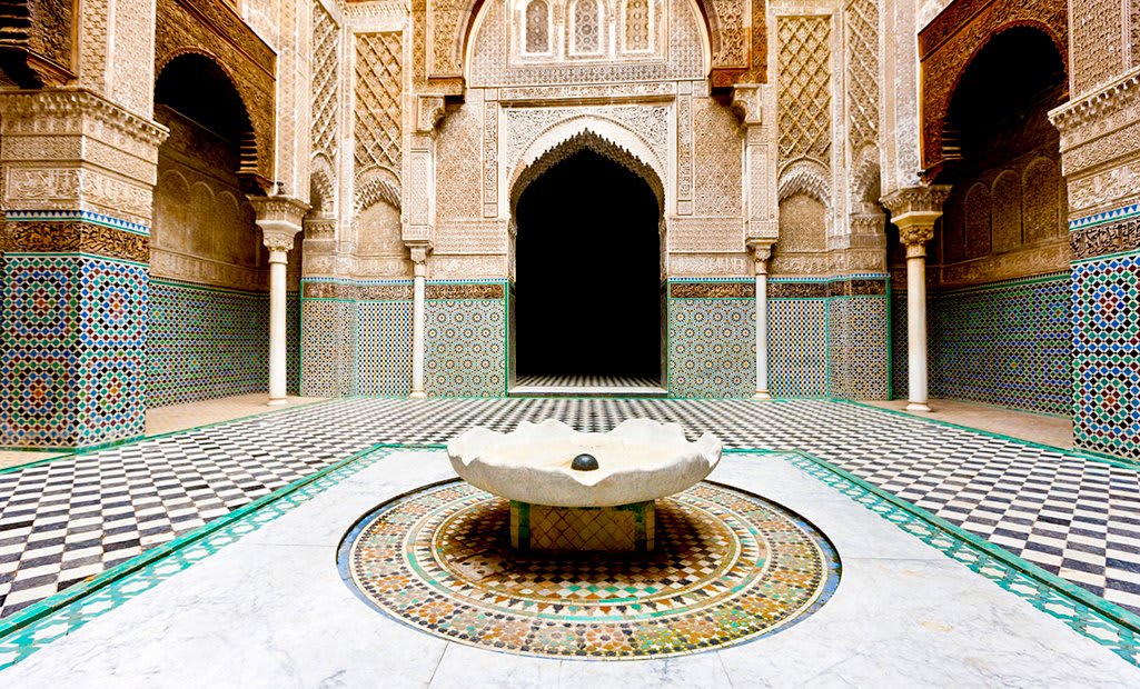 Inner courtyard, Al-Attarine Madrasa, Fez