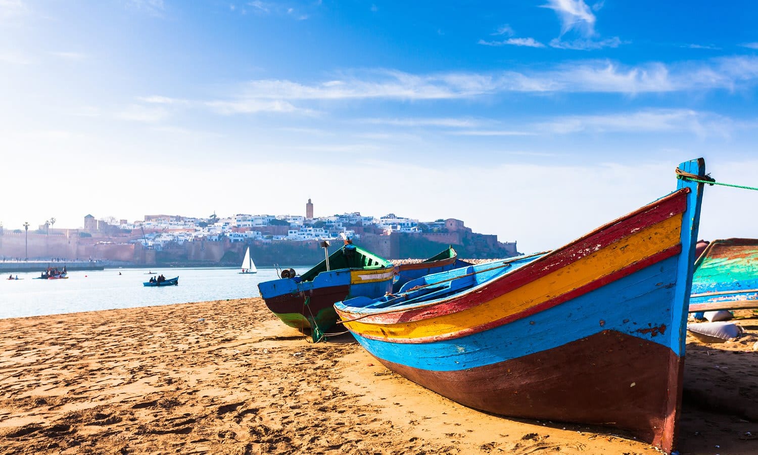 Colorful boats, Rabat