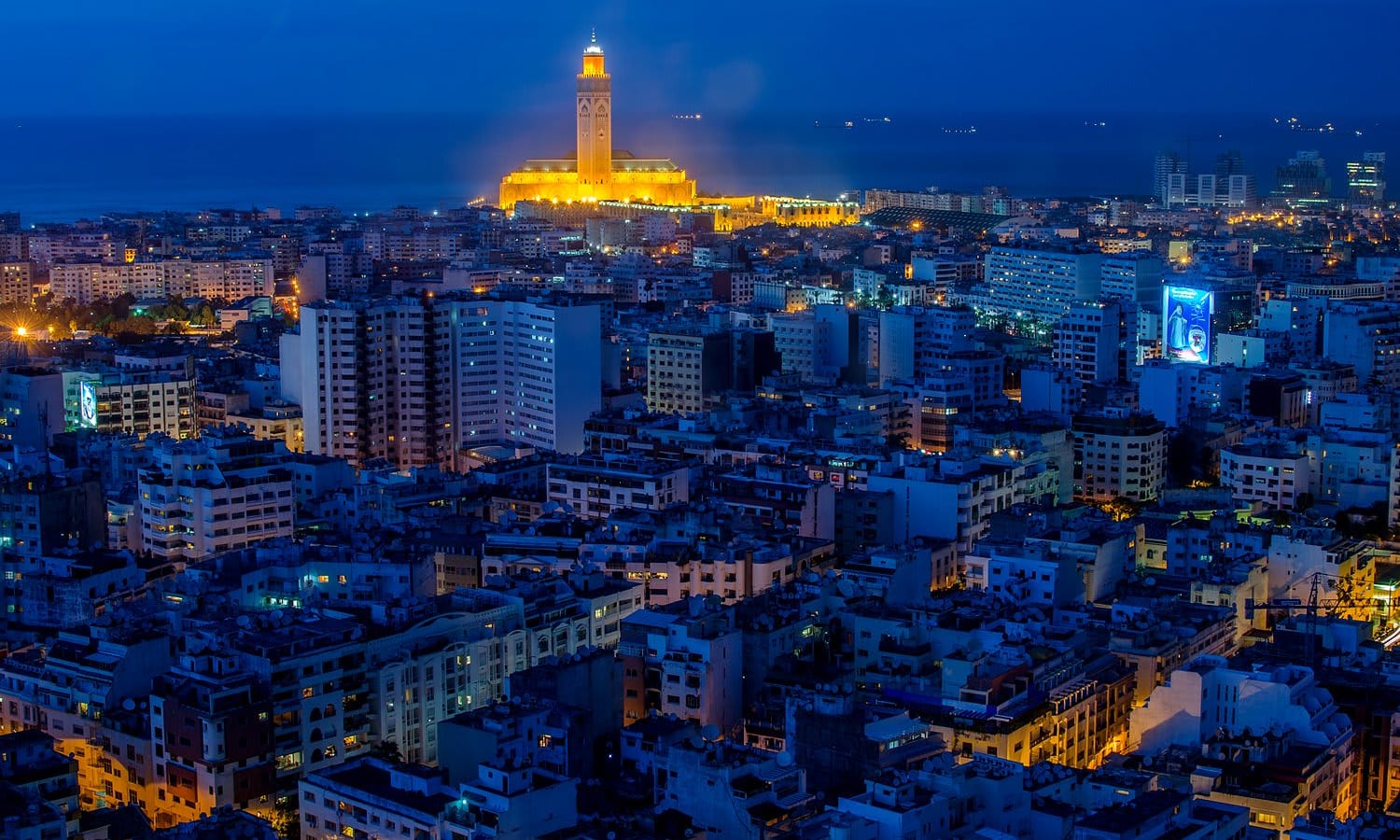 Casablanca at night