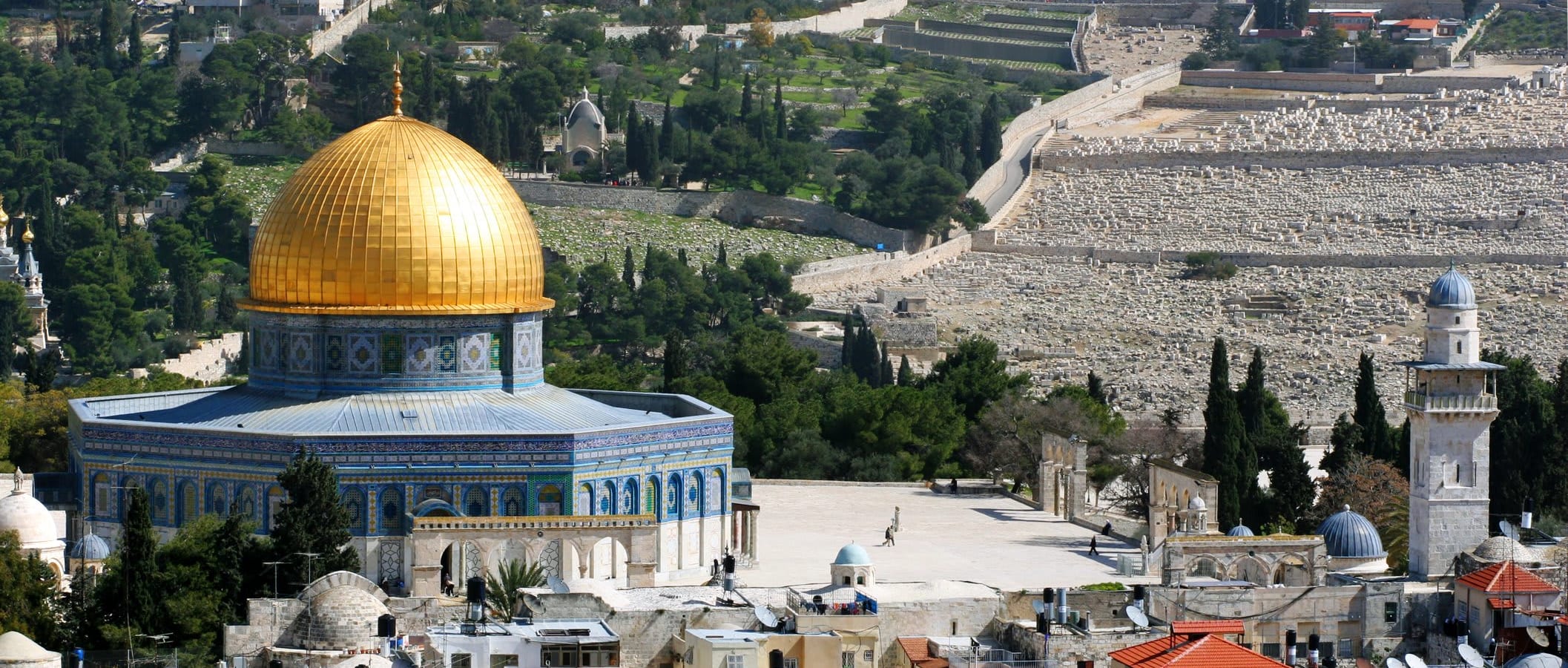 Temple Mount looking towards Mount of Olives, Jerusalem