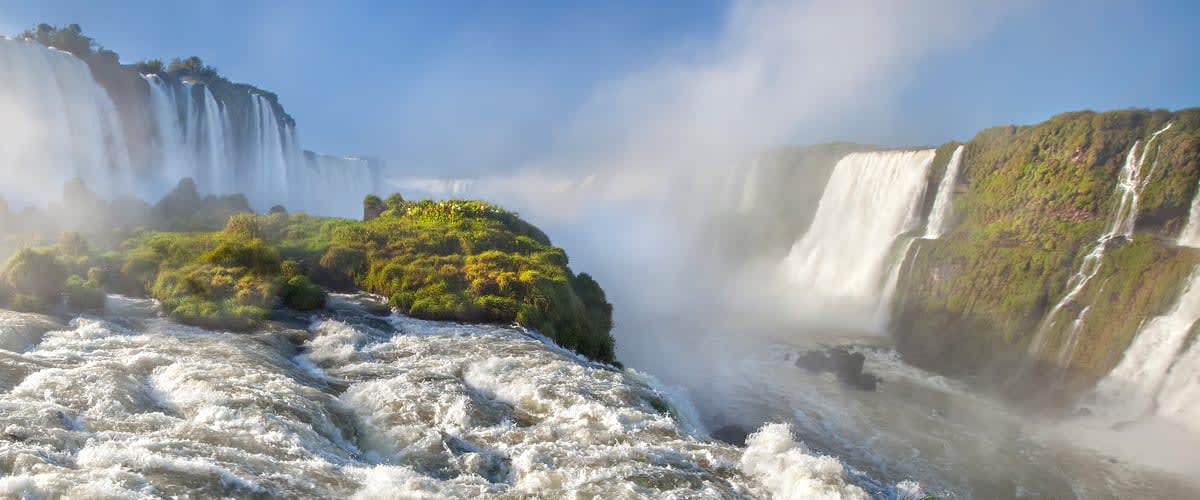 Iguazu Falls at sunrise