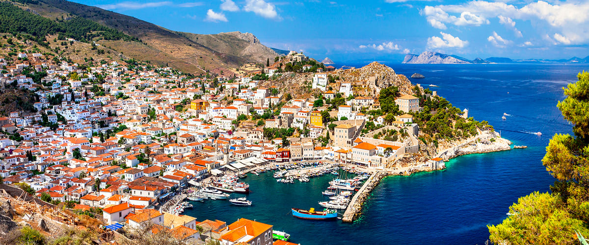 Aerial view of Hydra