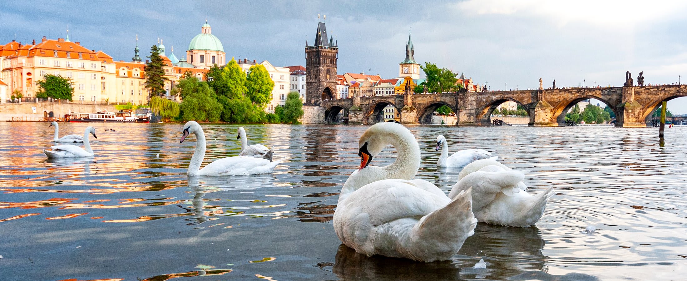 Charles Bridge panorama, Prague
