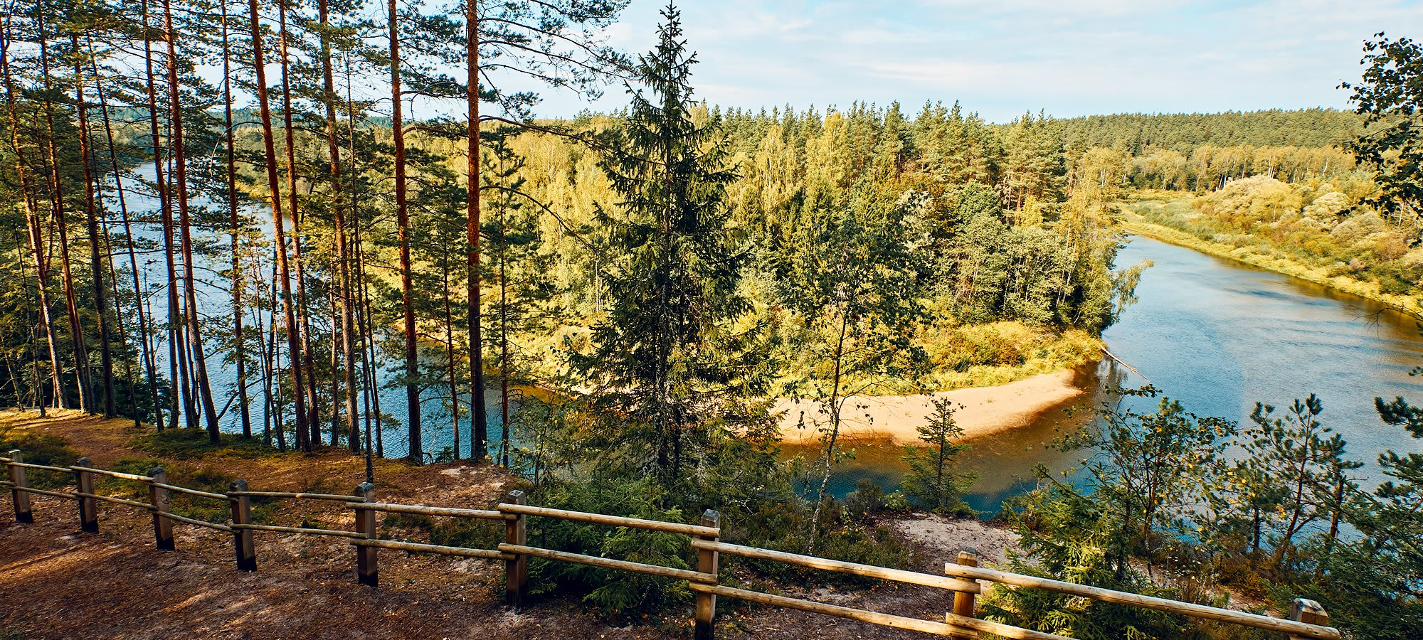 Scenic view in Gauja National Park