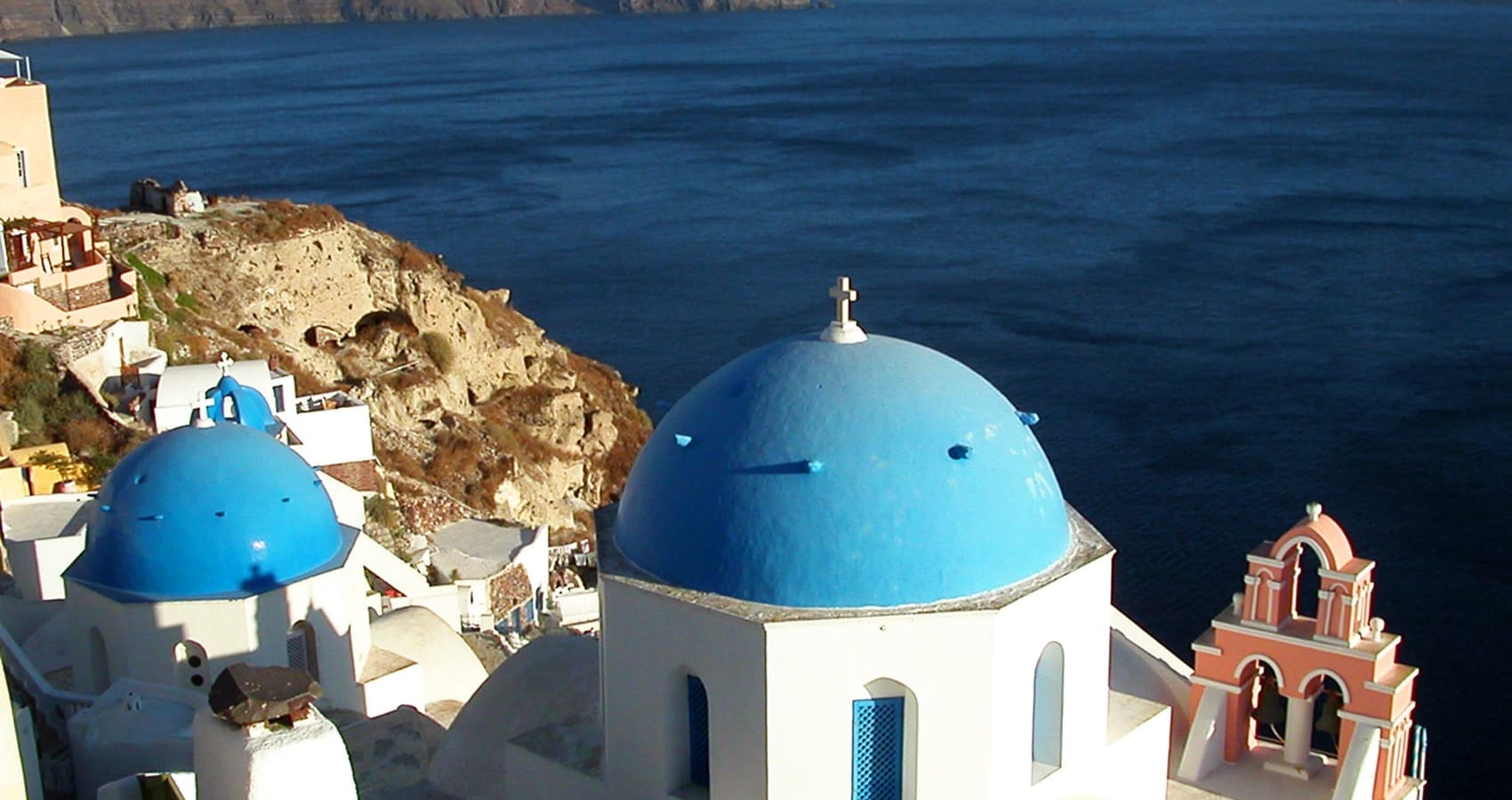 Blue domes of Santorini