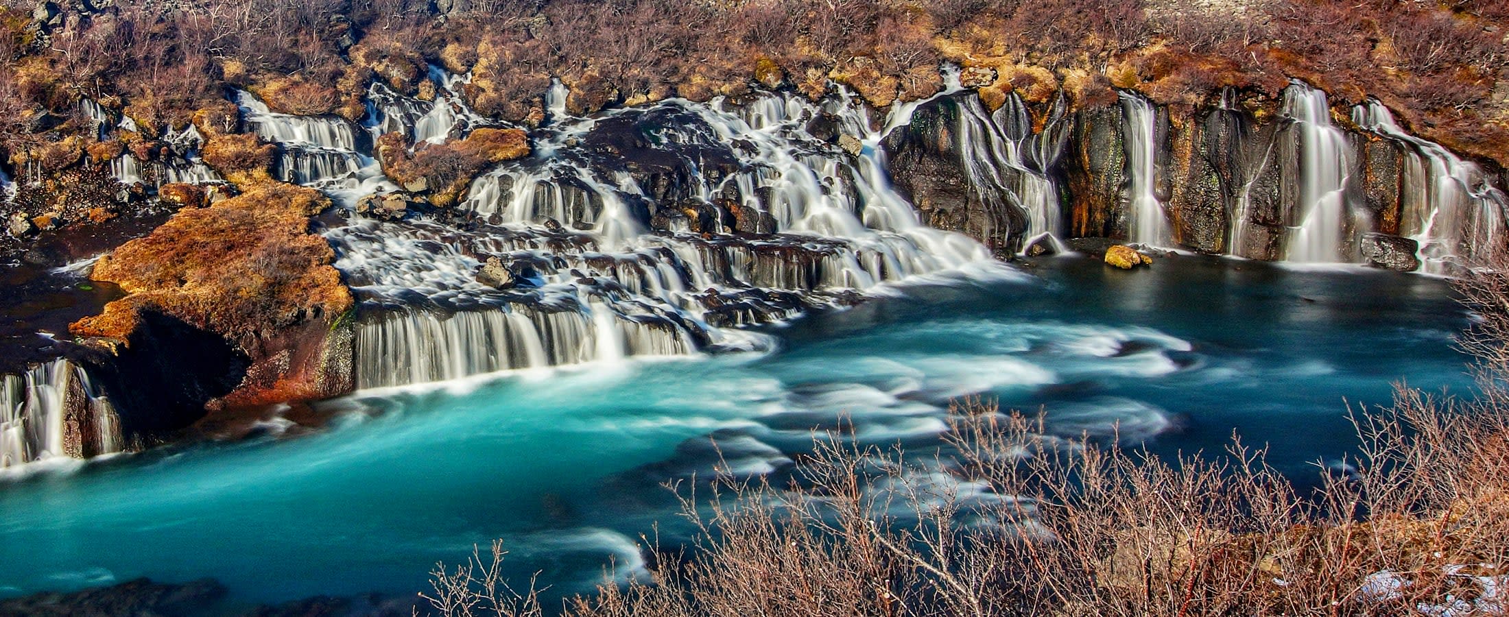 Hraunfossar waterfalls