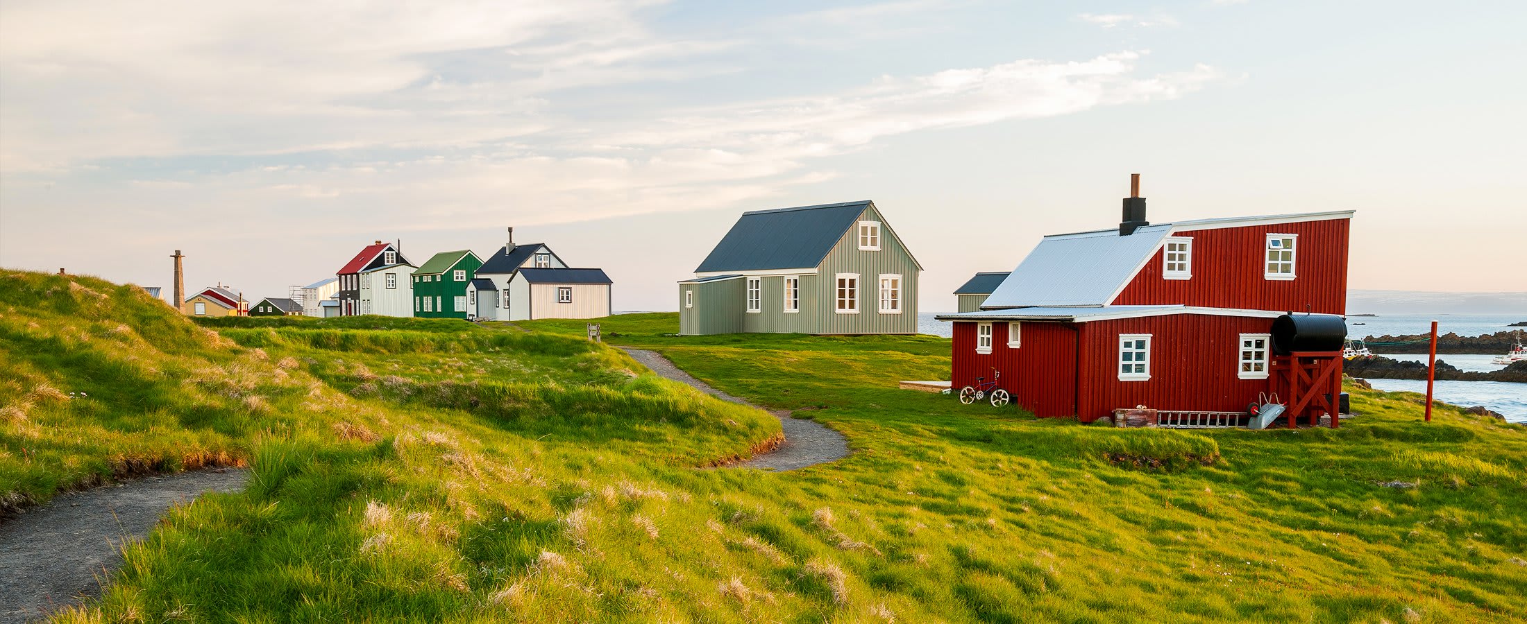 Flatey Island panorama