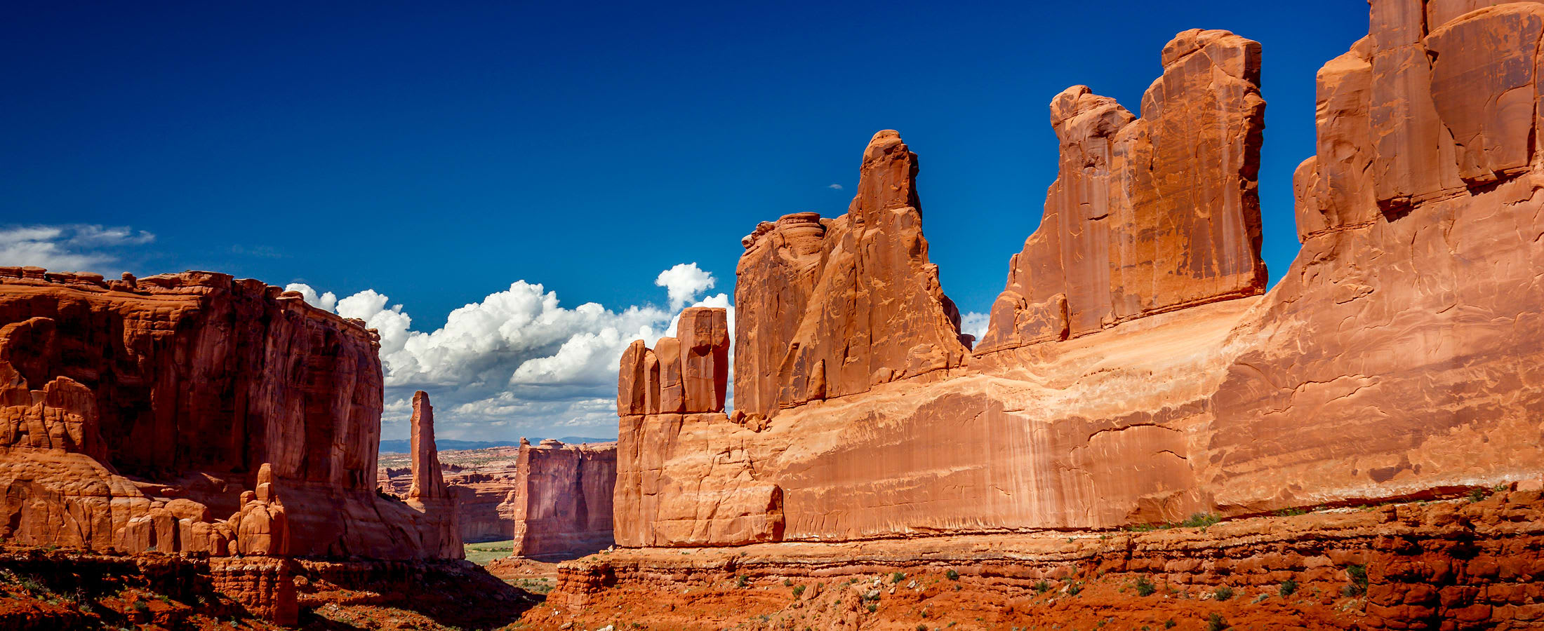 Panoramic view of Arches National Park, Arizona