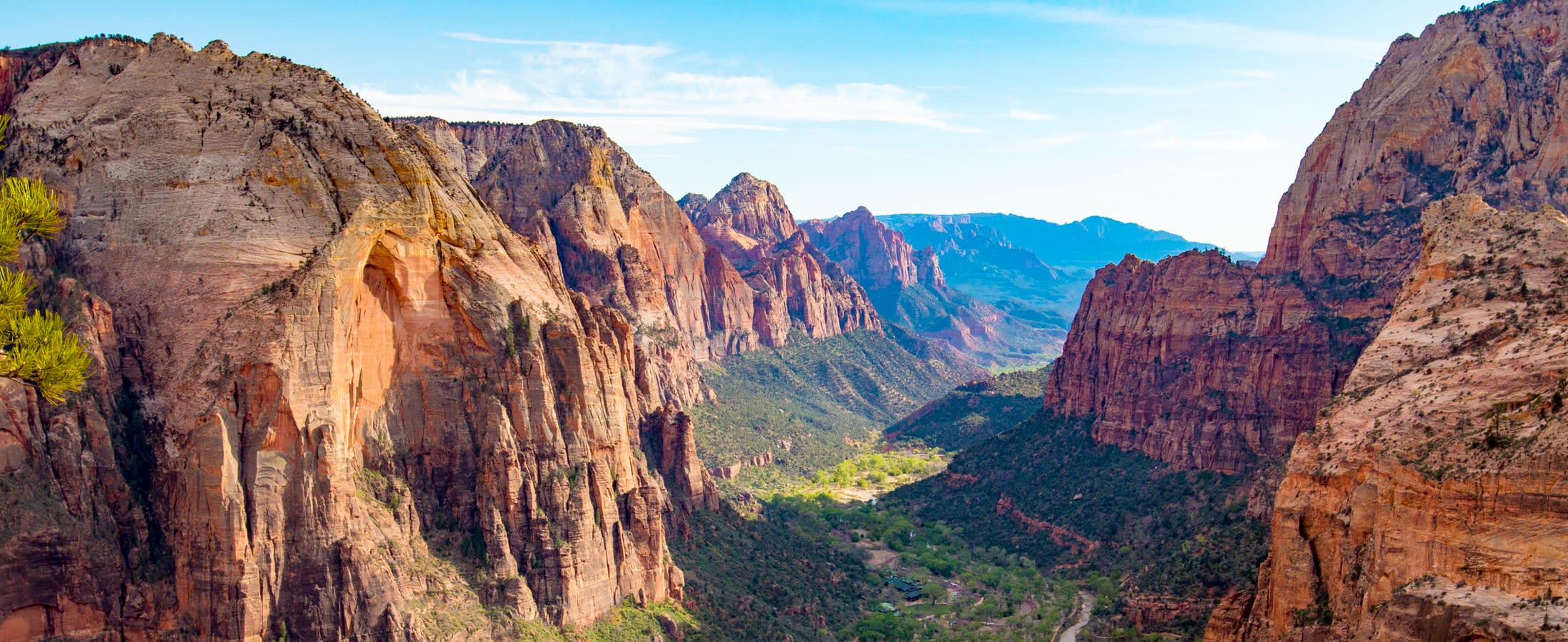 Panoramic view of Zion National Park, Utah