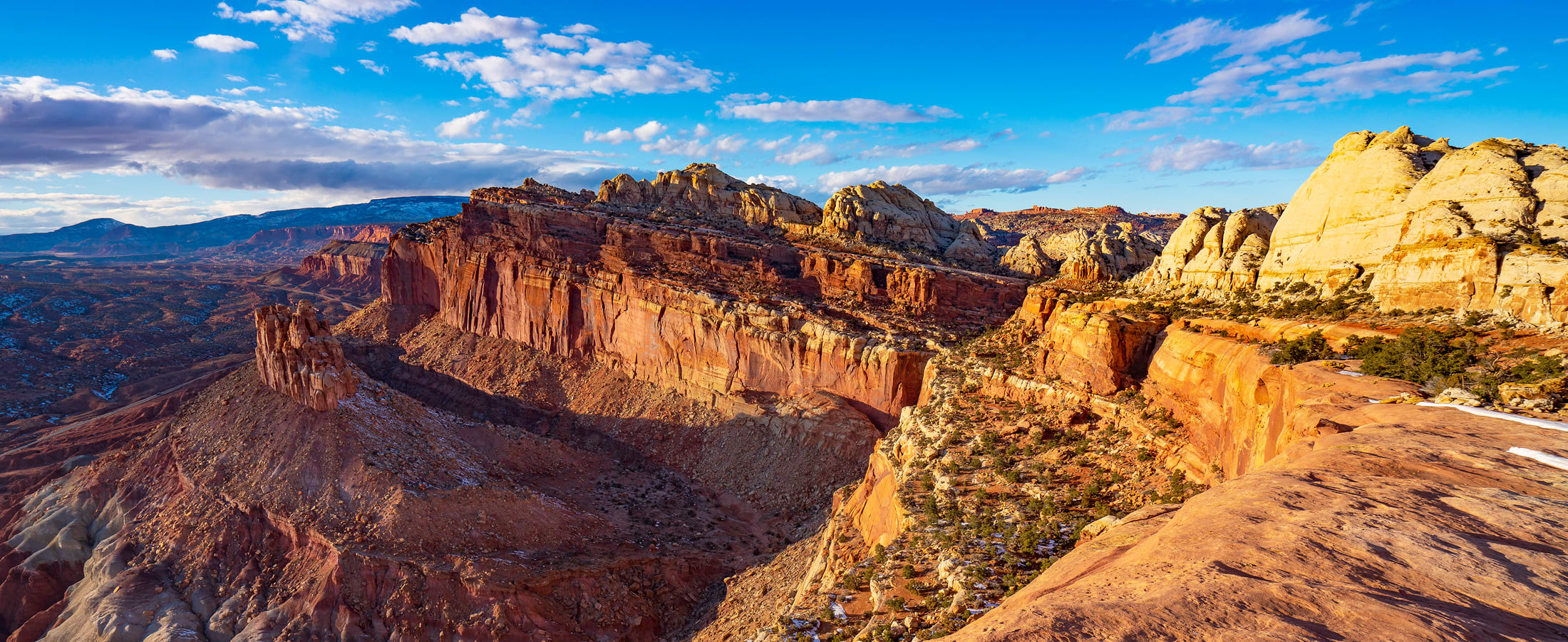 Panoramic view of Capital Reef National Park, Utah