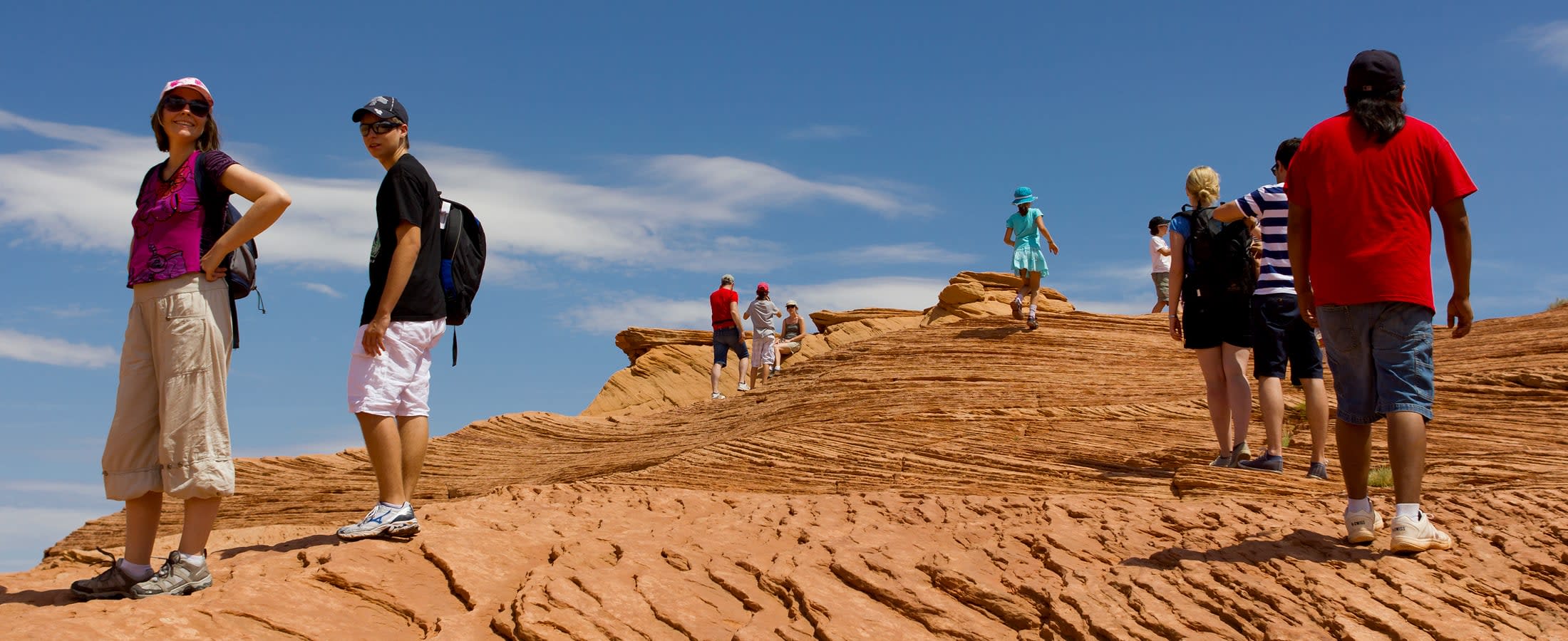 High above the Antelope Canyon, Arizona