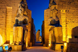 Temple of Luxor at night 