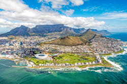 Aerial view of Cape Town 