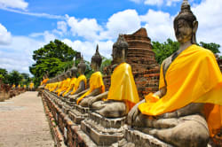 Stone Buddhas, Ayutthaya 