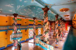 Interior of Cao Dai Temple 