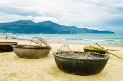 Bamboo boats, China Beach 