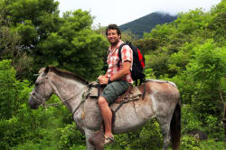 Man on horseback, Arenal 