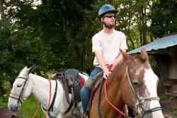 Man on horseback, Monteverde 