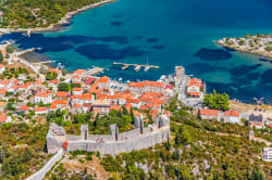 Aerial view of Ston 