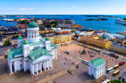 Aerial view of Helsinki 