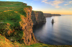Cliffs of Moher at sunset 