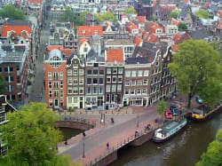 Aerial view of Amsterdam