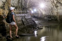 Lava tunnel, Santa Cruz Island 