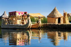 Uros floating island, Lake Titicaca 