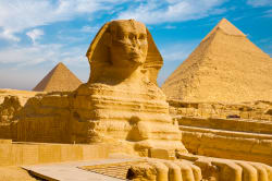 Sphinx and Pyramid of Giza 