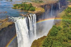 Aerial view of Victoria Falls 