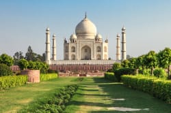 View of Taj Mahal from Mehtab Bagh 