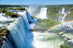 Aerial view of Iguazu Falls 