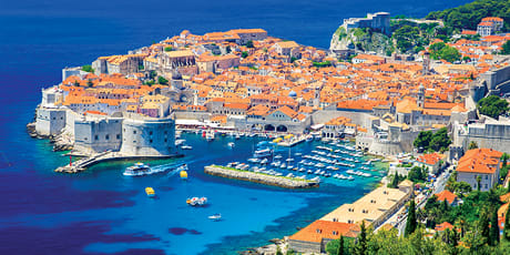 Aerial view of Dubrovnik