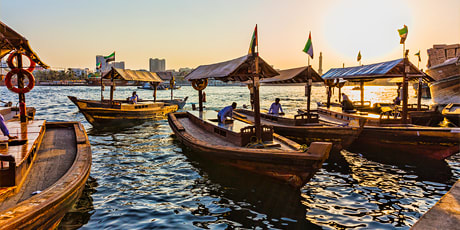 Abra water taxis, Dubai Creek