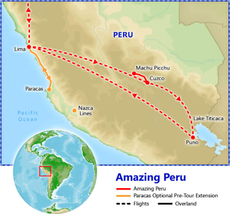 Amazing Peru map
